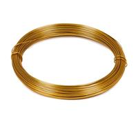 La Cordeline Fil Métallique Souple Doré 0.7mm 30 mètres, Flexible et Souple pour loisirs Créatifs, DIY, Bijoux, Bricolage