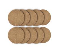 La Cordeline Lot 10 Disques Paillage Ø 40 cm Fibre Coco Naturel 900g/m² - Tapis Protection Plante, Mauvaises Herbes, Protection Plante en Pot, Marron