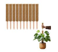 La Cordeline Lot 10 Tuteurs Plante Grimpante 60cm, Support Coco Naturel, Extension tuteur pour Monstera, Jardin, Plante Maison, Marron