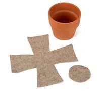 La cordeline Lot 2 Feutres de Rétention d’Eau en Laine de Mouton - Tapis Hydratation pour Pots 19 à 23 cm - Réduit l'Arrosage - 100% Laine Naturelle - pour Plante intérieur