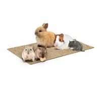 La Cordeline Lot 2 Tapis Litière Chanvre Naturel 25 x 40 cm 1000g/m²- Fond de Cage pour Rongeurs, Lapins, Hamster…