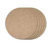 La Cordeline Lot 5 Disques de Paillage Naturel 40cm en Feutre de Chanvre 600 g/m² - Protection Contre Les Mauvaises Herbes, Le Froid et l’Évaporation, Marron