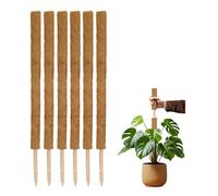 La Cordeline Lot 6 Tuteurs Plante Grimpante 90cm, Support Coco Naturel, Extension tuteur pour Monstera, Jardin, Plante Maison, Marron