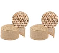 La Cordeline Ruban de Jute BJ106NLU Naturel Lurex Or 6cm x 10 m