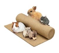 La Cordeline Tapis Litière Chanvre Naturel 40 x 100 cm Qualité Premium - Fond de cage pour Rongeurs, lapins, hamster…