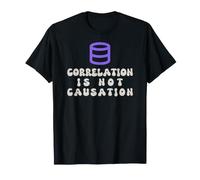 La corrélation n'est Pas Une causalité Science des données rétro T-Shirt
