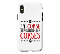 La Corse Appartient aux Corses Île de Beauté Indépendance Coque pour iPhone X/XS