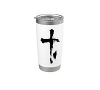 La Corse - Design Croix et Île de Beauté Gobelet isotherme en acier inoxydable double paroi