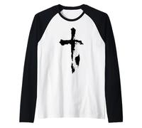 La Corse - Design Croix et Île de Beauté Manche Raglan