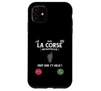 La Corse M’Appelle Faut Que J’Y Aille Humour Île De Beauté Coque pour iPhone 11