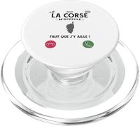 La Corse M’Appelle Faut Que J’Y Aille Humour Île De Beauté PopSockets PopGrip pour MagSafe