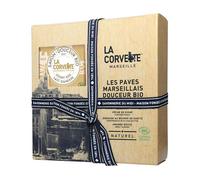 LA CORVETTE-Coffret de savons La Corvette “Les pavés marseillais douceur bio” - 4 x 100 g