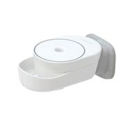 La Corvette - Distributeur de savon solide mural blanc - Rechargeable, design Lesseau, usage salle de bain ou cuisine