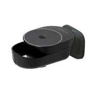 La Corvette - Distributeur de savon solide mural noir - Rechargeable, design Lesseau, usage salle de bain ou cuisine