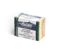 La Corvette Kit Vaisselle - 1 Savon vaisselle ECOCERT + 1 Eponge végétale grattante