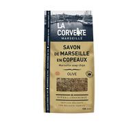 LA CORVETTE-Sachet de Savon de Marseille en copeaux olive 750 g