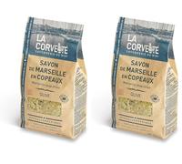 La Corvette Savon de Marseille en Copeaux Olive 750 g (Lot de 2)