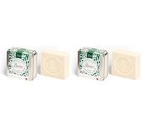 La Corvette, Savon de Noël SAPIN et boîte à savon - idée cadeau - fabriqué à Marseille - 95% d'origine naturelle (Lot de 2)