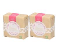 LA CORVETTE Savon douceur bio Pétales de Rose 2x100 g