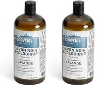 La Corvette Savon Noir Liquide Lavande Ecocert 1 L (Lot de 2)