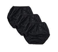 La couche-culotte adulte imperméable couvre l'incontinence réutilisable de PE lavable(Black,Large)