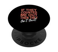 La Couleur Corail ne Compte jamais sur Moi ! Graphisme Coral PopSockets PopGrip Adhésif