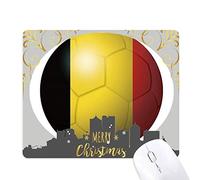 la coupe du monde de football belge drapeau national la nuit de noël, tapis de souris en caoutchouc