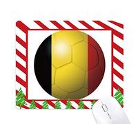 la coupe du monde de football belge drapeau national tapis de souris canne de noël du tapis.