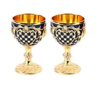 La coupe du Saint Graal, la coupe du Saint Graal, 2 pièces verre à vin vintage en alliage de zinc élégant décoratif rétro verres à pied for la maison bar fête verre à vin tasse à vin for la maison fêt