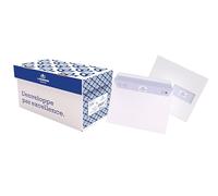 La Couronne 62118 Enveloppe C5 162 x 229 mm 90 g Fenêtre Polyester 45 x 100 mm Numérique Bande Adhésive Fond Boîte de 200 Blanc