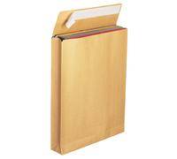 La Couronne Pochette à soufflet sans fenêtre - 260 x 330 mm - Kraft brun - Lot de 125