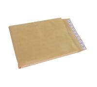 La Couronne Pochette kraft armé brun PEFC 260 X 330 mm 120g sans fenêtre - Soufflet 3 cm - Autocollante bande protectrice - Lot de 250