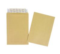 La Couronne Pochette kraft armé brun PEFC B5 - 176 x 250 mm 130g sans fenêtre - Sans soufflet - Autocollante bande protectrice - Lot de 500