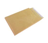 La Couronne Pochette kraft armé brun PEFC C4 - 229 x 324 mm 120g sans fenêtre - Soufflet 3 cm - Autocollante bande protectrice - Lot de 250