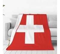 La couverture en micro polaire ultra douce vous offre un sommeil délicat et chaud. Elle est fabriquée en tissu microfibre pour les voyages, le canapé et le lit, ce qui en fait le drapeau suisse de