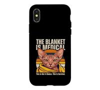 La Couverture est Une Blague médicale de Survie pour Chat Sphynx Coque pour iPhone X/XS