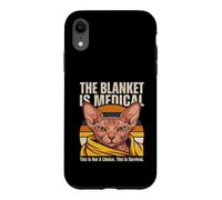 La Couverture est Une Blague médicale de Survie pour Chat Sphynx Coque pour iPhone XR
