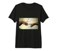 La création d'Adam de Michel-Ange T-Shirt œuvre d'art T-Shirt Haut de Gamme