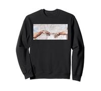 La création d'Adam par Michel-Ange (1512) Sweatshirt