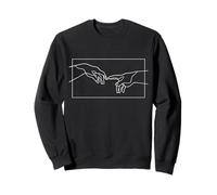 La création des Mains d'Adam, Inspiration Michel-Ange Sweatshirt