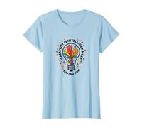 La créativité est l'intelligence Qui s'amuse et Inspire T-Shirt, Femme, Bleu Céleste, XL