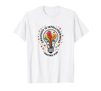 La créativité est l'intelligence Qui s'amuse et Inspire T-Shirt, Homme, Blanc, L