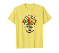 La créativité est l'intelligence Qui s'amuse et Inspire T-Shirt, Homme, Citron, M