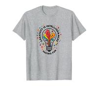 La créativité est l'intelligence Qui s'amuse et Inspire T-Shirt, Homme, Gris Chiné, 3XL