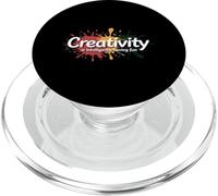 La Créativité Est L'intelligence S'amuser Art Love Studio PopSockets PopGrip pour MagSafe