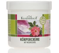 La crème corporelle à l‘huile de rose sauvage, au beurre de karité et aux vitamines 250 ML