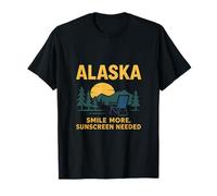 La crème solaire Alaska Smile More a besoin d'un design Northern Sunrise T-Shirt