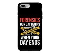 La criminalistique : Notre journée Commence là où la vôtre se termine Coque pour iPhone 7 Plus/8 Plus