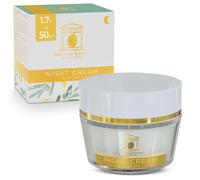 La crme pour le visage nocturne anti-ge du temple Olive Temple - infus de grenade huile d'olive et d'acide hyaluronique rticul - lie l'eau