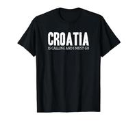 La Croatie Appelle et Je Dois partir T-Shirt Graphique avec Valeur